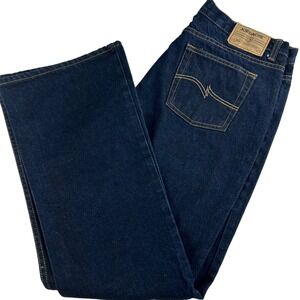 90s Y2K Jordache Jeans Womens 17/18 Long Dark Wash Bootcut Denim Lo-Rise Western